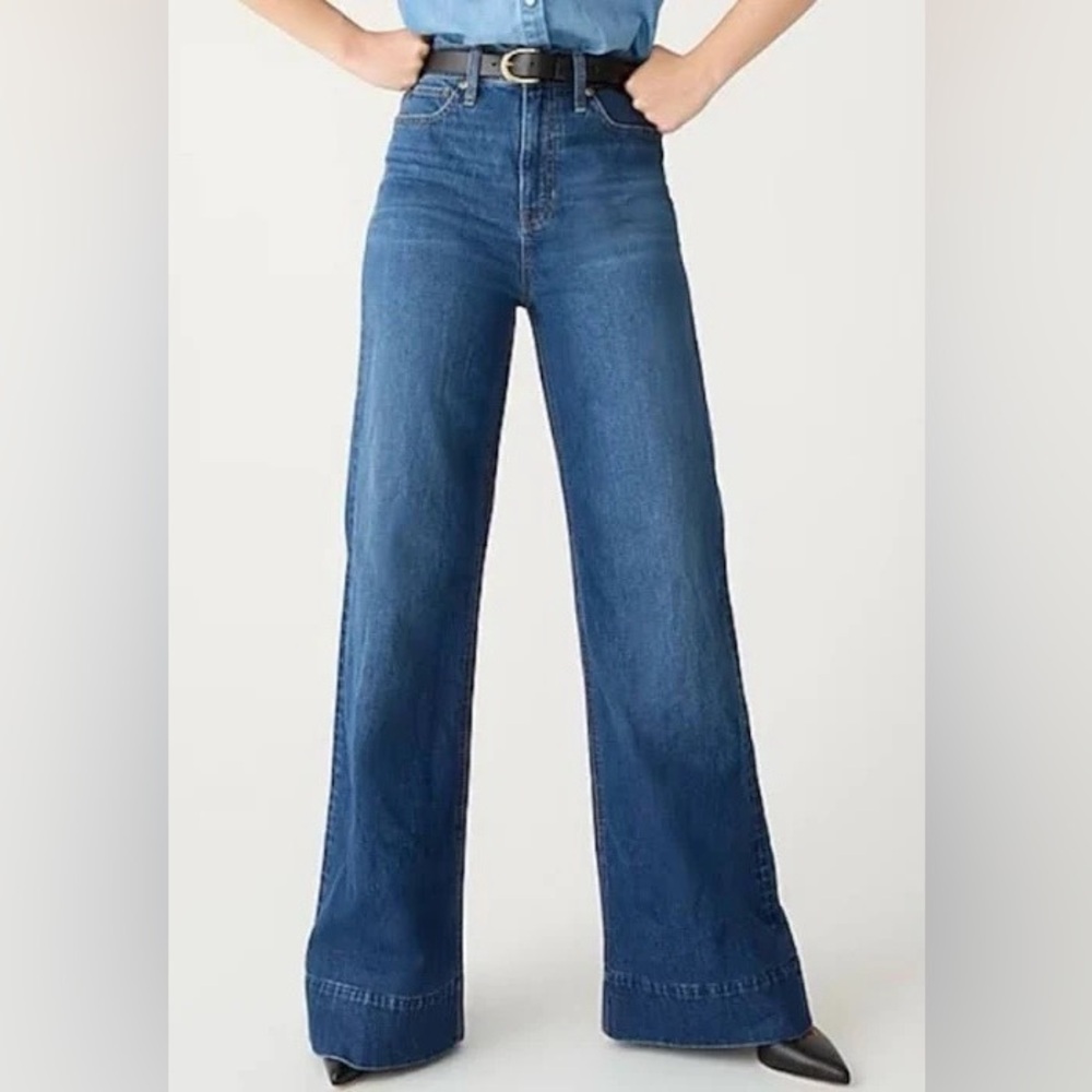 High Rise Stride Wide-Leg Jeans with Washwell – Size 32 (14R)